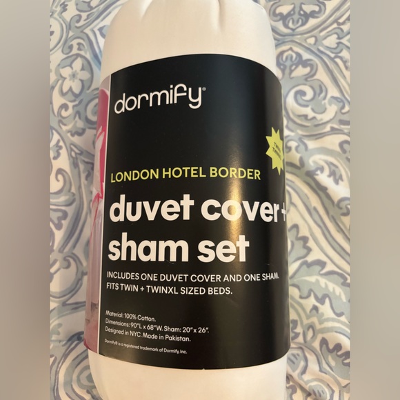NWT Dormify Bedding Twin/TwinXL - duvet and sham set #1 - Picture 2 of 3